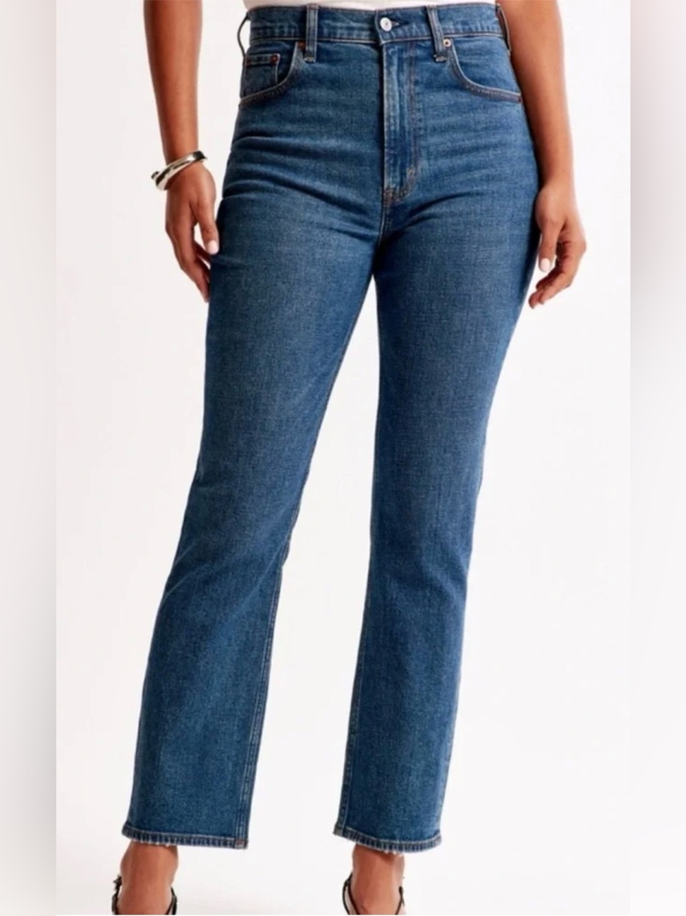Abercrombie & Fitch Ankle Straight Ultra High Rise - Curve Love